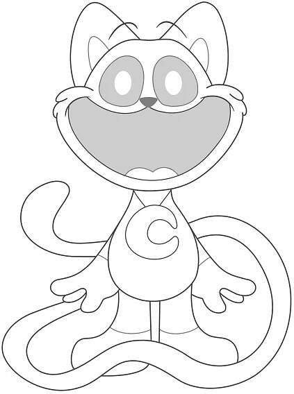 Smiling Critters coloring page Catnap