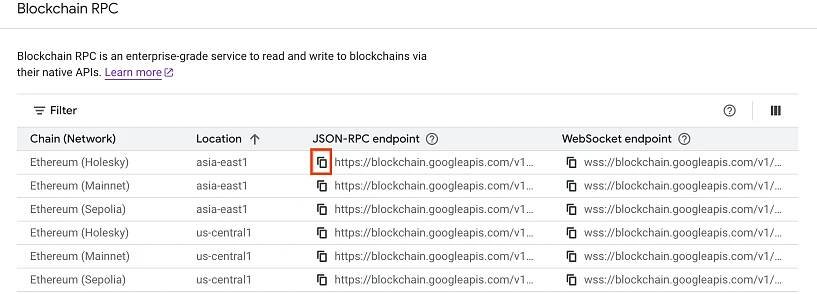 Blockchain RPC quickstart
