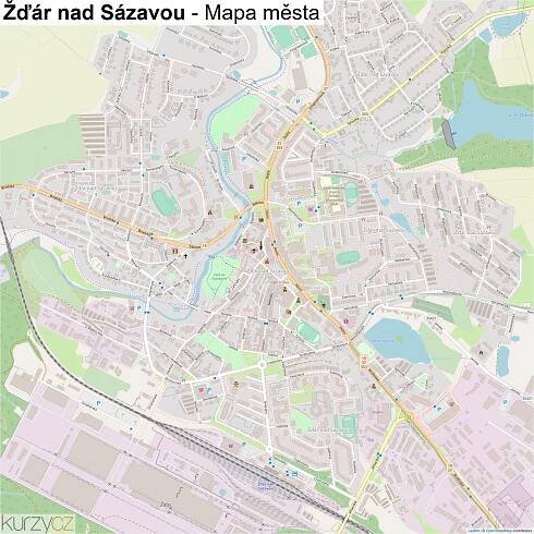 Žďár nad Sázavou - mapy | Kurzy.cz
