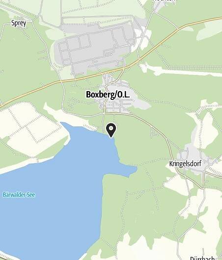 Mapa / Půjčovna kol Camping Sternencamp jezero Bärwalder See