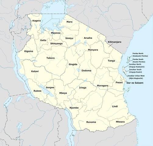 Regionen von Tansania