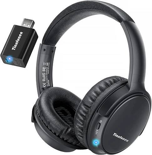 🔥 Luxusní Bezdrátová Sluchátka k TV, USB, 🛜 az 50m, pro Seniory  - TV, audio, video