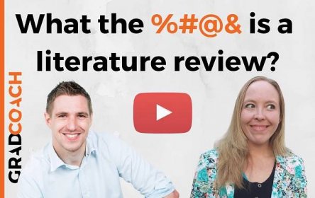 What (Exactly) Is A Literature Review?