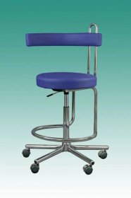 Lékařská otočná pojízdná židle s opěrkou, podpěrou