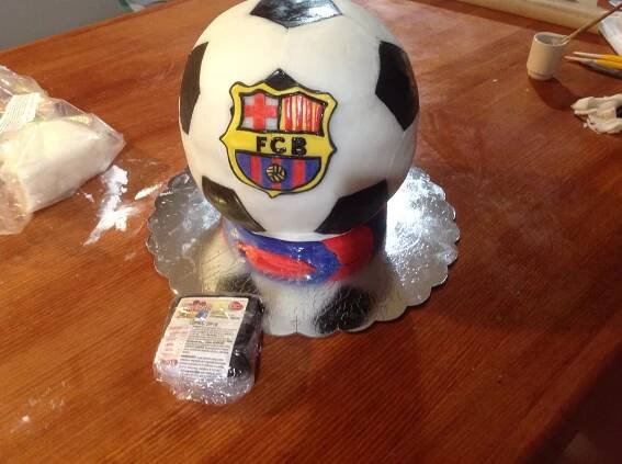 Dort fotbalový fcb barcelona - OzdobDort.cz 