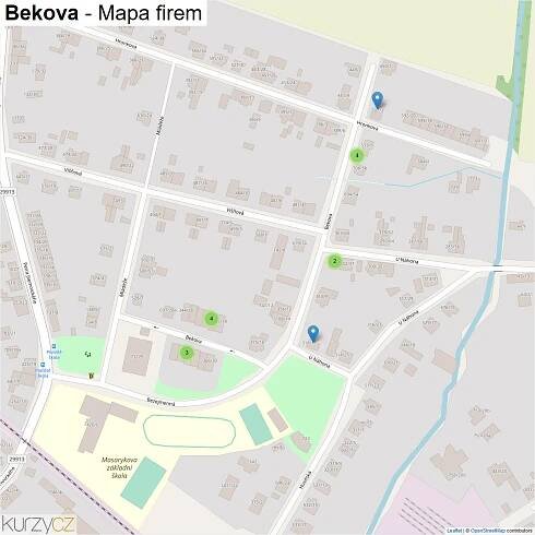 Bekova - mapy | Kurzy.cz