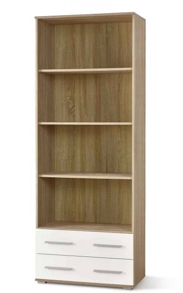 HALMAR - Policová skříň, regál Lima REG3 77x40x200cm - bílý/dub sonoma od 2 362 Kč - Heureka.cz