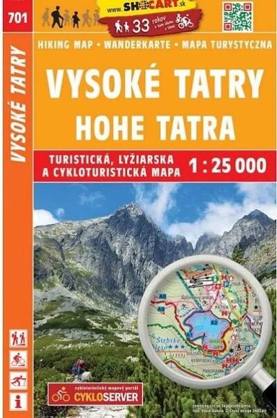 Shocart Vysoké Tatry turistická mapa