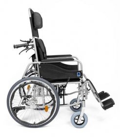 Invalidní vozík polohovací Timago STABLE (ALH008) 49cm, barva černo-šedá, nosnost 120kg