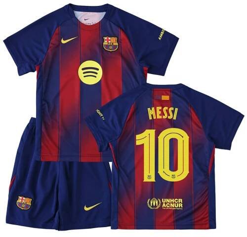 MESSI 10 domácí fotbalový sada FC Barcelona 2025/26 pro děti