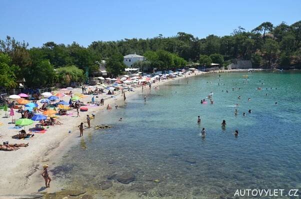 Aliki beach Thassos Řecko 10