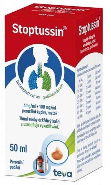 Stoptussin perorální kapky, roztok 50 ml