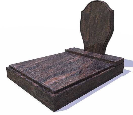 Urnový hrob 100x120 a větší Multicolor+ ND 15 | Kamenictví METAL GRANIT Letovice 