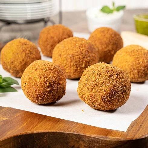 Cheesy Pesto Arancini