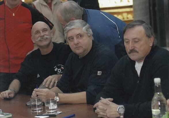 Pavlín Paša Jirků, Karol Dobiaš, Antonín Panenka - autogramiáda