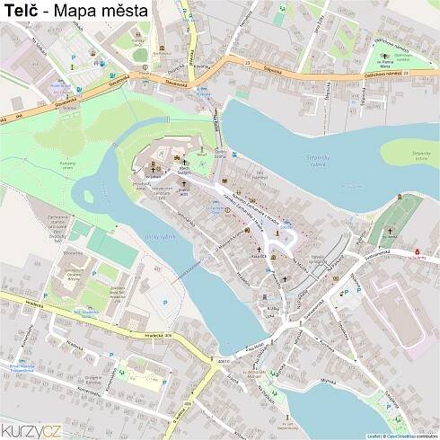 Telč - mapy | Kurzy.cz