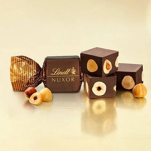 LINDT Nuxor Bonboniéra Hořká Čokoláda 150 g