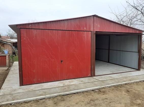 Plechová dvougaráž 6m x 5m - Profi-stahl