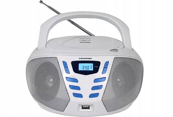 Blaupunkt BB7WH Boombox přenosné rádio AUX MP3 USB CD rádio FM + anténa