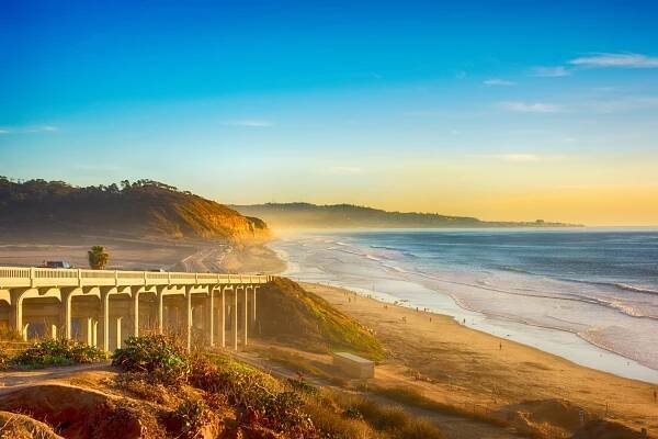 pacific coast highway 101 v del mar - san diego - stock snímky, obrázky a fotky