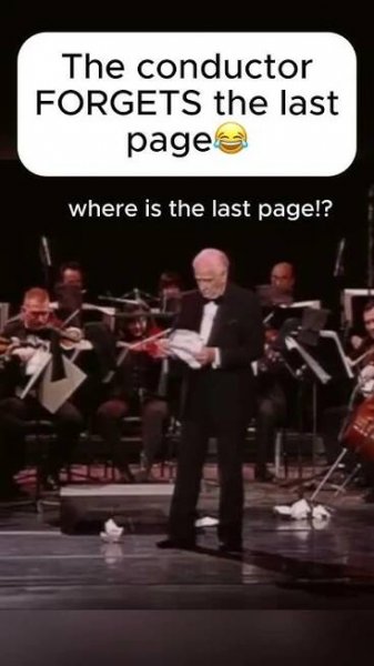 Victor Borge FORGETS the last page!