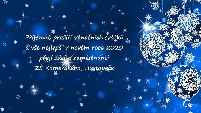 Vánoční a novoroční přání | Základní škola Hustopeče Komenského 163/2