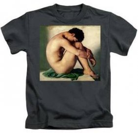 Study Of A Nude Young Man, 1836 Kids T-Shirt
