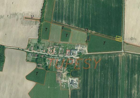 Prodej Pozemek, Tupesy, okres Uherské Hradiště