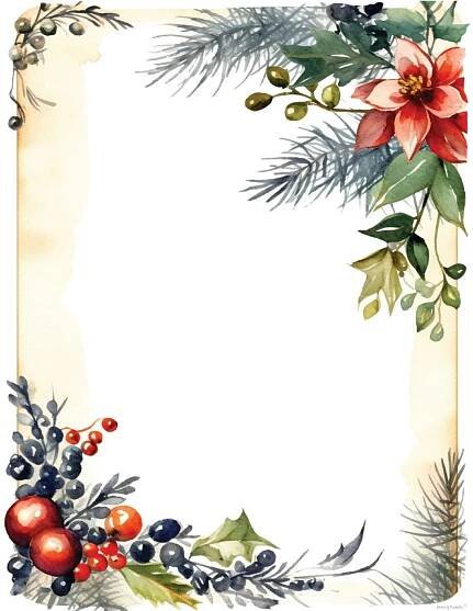 300 Free Christmas Borders - World of Printables