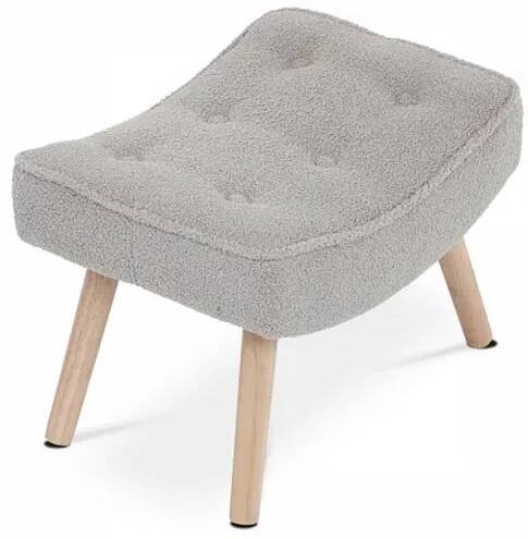 Podnožka šedá nohy masiv AK-309P GREY2