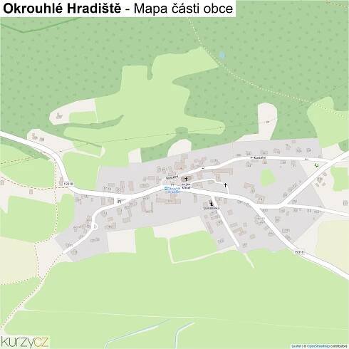 Okrouhlé Hradiště - mapy | Kurzy.cz