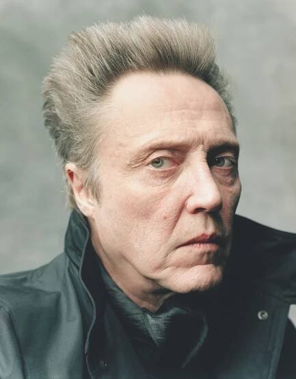 Caption: Veteran Actor Christopher Walken Sporting Ash Grey Hair. Wallpaper