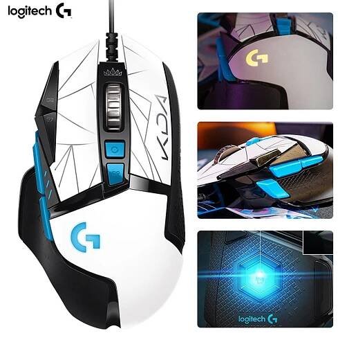 Logitech G502 HERO K/DA E-Sport-Maus Kabelgebundene Maus