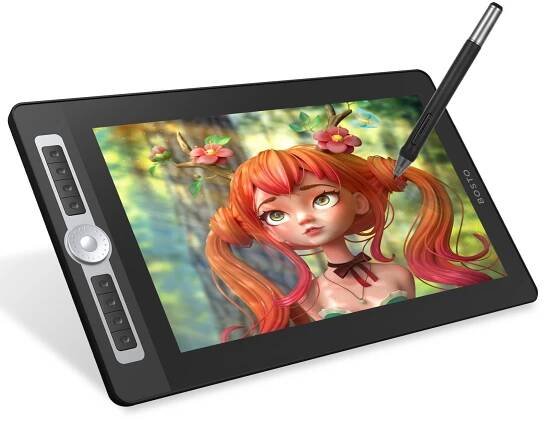 BOSTO 16HD Pro Tragbares 15,6 Zoll H-IPS LCD Grafiktablett