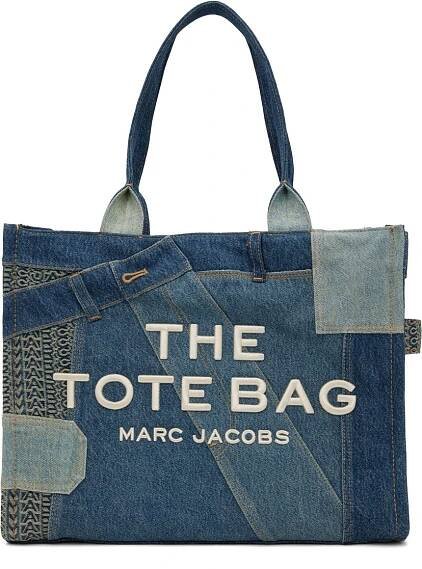 Tote bag Marc Jacobs Marc Jacobs 'The' Deconstructed Denim Tote Bag Modrá | 2S4HTT089H03