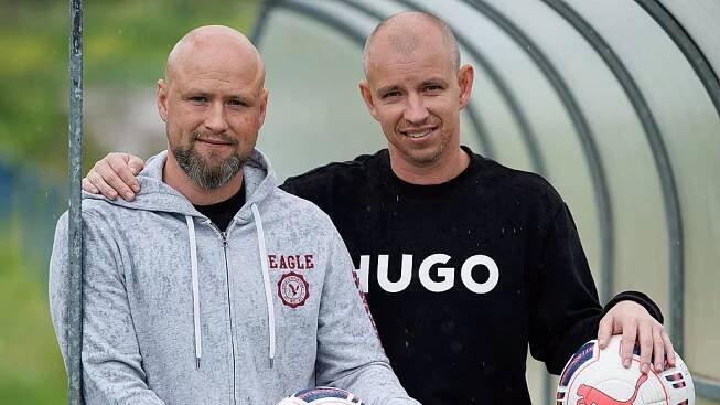 Bratři Haškovi. Pavel (vpravo) a Ivan, synové reprezentačního kouče Ivana...