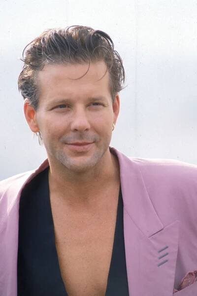 Mickey Rourke at the 1989 Cannes Film Festival.