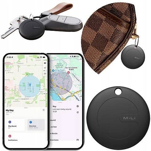 GPS lokátor MiTag MiLi DUO Android iOS pro batoh na klíče a zavazadla pro psa