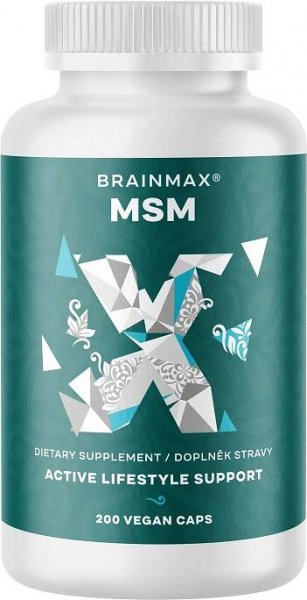 BrainMax MSM 800 mg 200 rostlinných kapslí