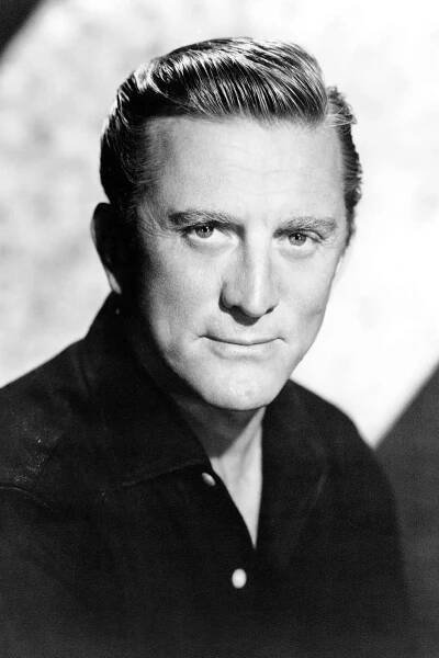 Portrait photo of actor, producer, Hollywood movie star, legend Kirk Douglas