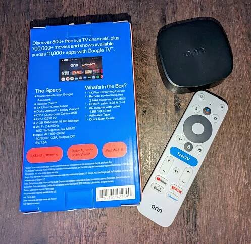 Onn TV Plus 4K box Home Tester Club user Mar 1