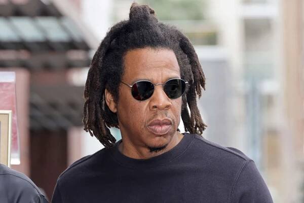 Jay-Z attends the Hollywood Walk of Fame Star Ceremony for DJ Khaled on April 11, 2022, in Hollywood, Calif.