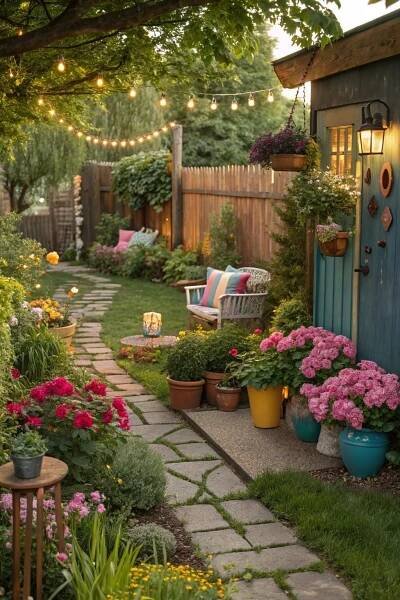 Pin by Ruth Volkman on DIY Garden in 2025 | Garden ideas cheap, Backyard garden design, Small backyard gardens