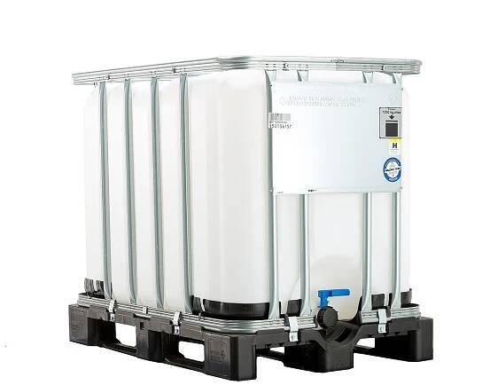 IBC kontejner, plastová paleta, 600 l