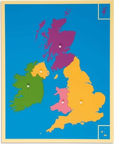 Puzzle – mapa Velké Británie