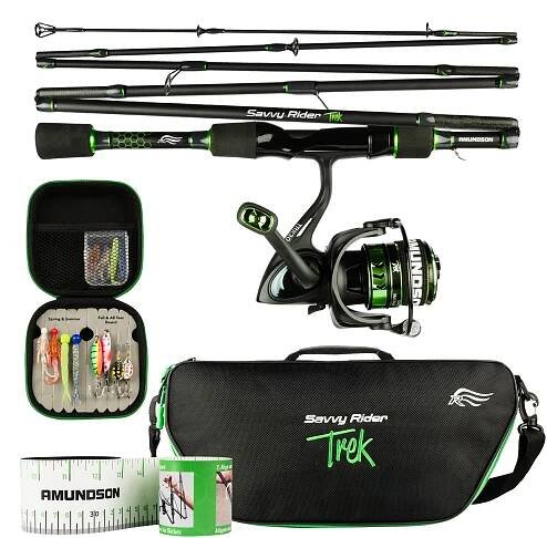 Savvy Rider Trek Folding Fishing Rod Combo (All-in-One Fishing Kit)