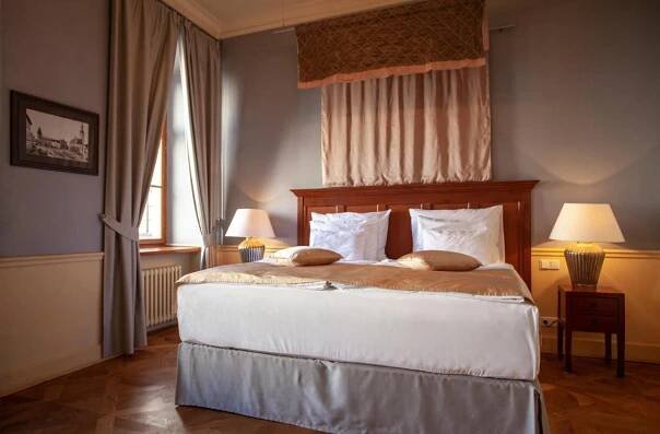 Postel nebo postele na pokoji v ubytování Boutique Hotel Nautilus