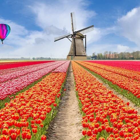 Keukenhof, největší květinový park v Evropě
