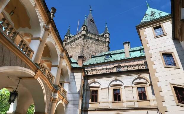 Jednodenní výlet: zámek Mnichovo Hradiště a Stránov, automobilové muzeum Škoda