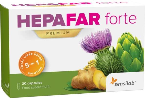 Sensilab Hepafar Forte Premium, 30 kapslí